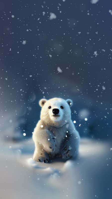 Winter Polar Bear Wallpaper - Apps on Galaxy Store | Polar bear ...