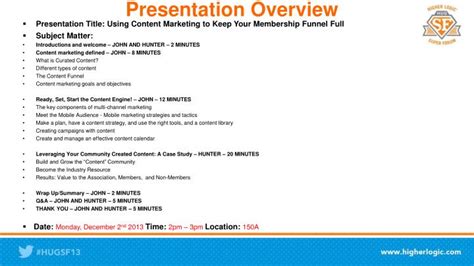 PPT - Presentation Overview PowerPoint Presentation, free download - ID ...