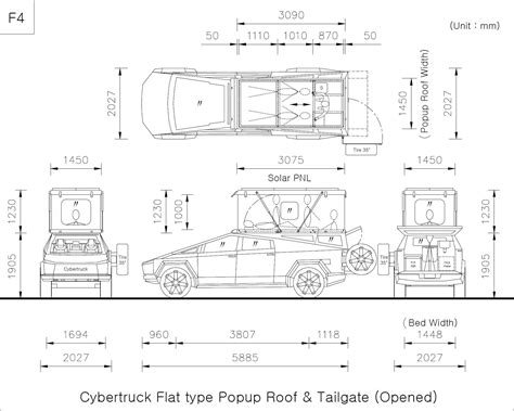 Tesla Cybertruck Dimensions