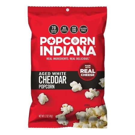 Popcorn Indiana Caddy Popcorn Aged White Cheddar 1.7 oz., PK6 ...