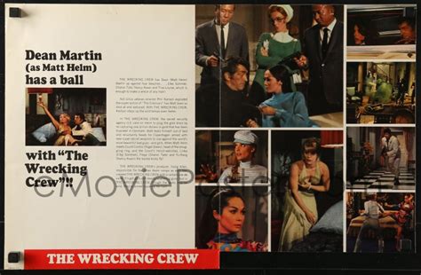 eMoviePoster.com: 7h0335 WRECKING CREW exhibitor brochure 1969 Dean Martin as Matt Helm, Elke ...