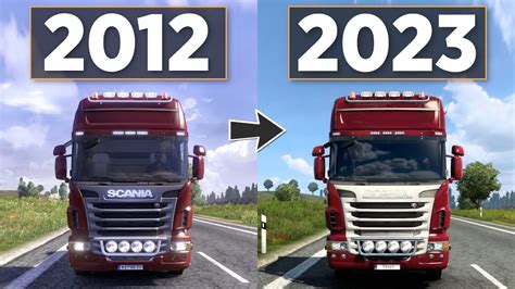 2012 vs 2023 - History of Euro Truck Simulator 2 - YouTube