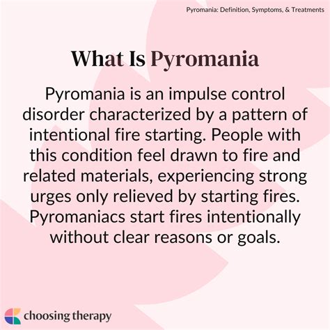 Pyromania: Definition, Symptoms, & Treatments | ChoosingTherapy.com