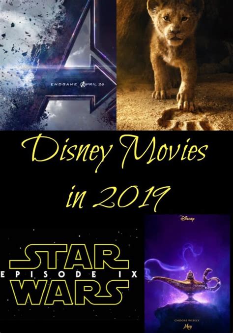 Full List of Disney Movies in 2019 - 4 Hats and Frugal