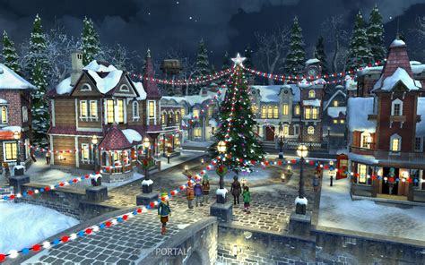 Snowy Village Wallpapers - Wallpaper Cave