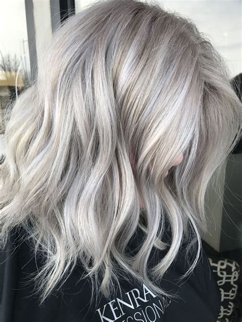 Icy blonde by Kathy Nunez | Icy blonde hair, Silver blonde hair, Grey ...