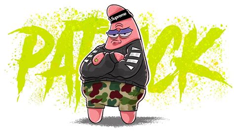 Drawing Patrick star | Spongebob squarepants | Hypebeast - YouTube