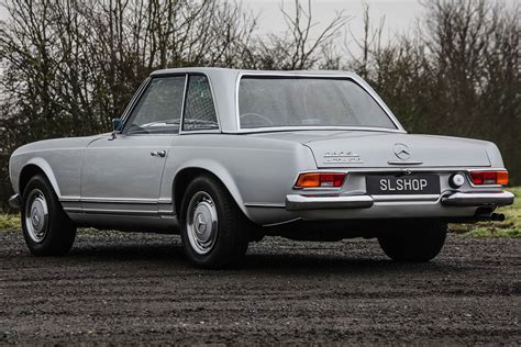 1968 Mercedes-Benz 280SL Automatic Pagoda (W113) #2264 Silver with Blue Leather - The SLSHOP