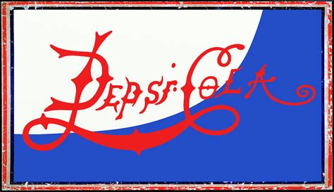 First PEPSI COLA logo 1898 Digital Art by Daniel Hagerman