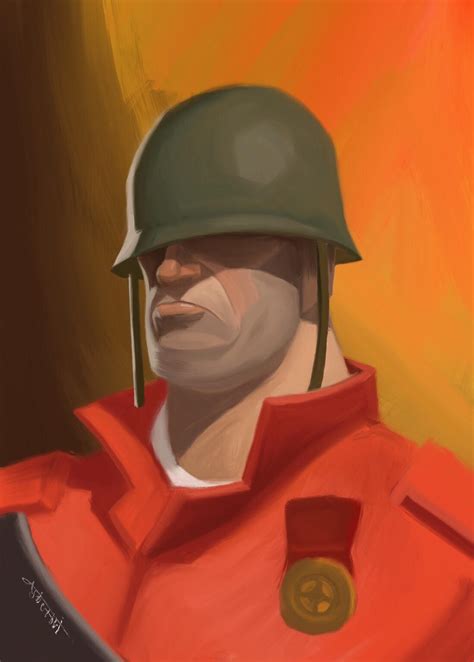 I painted the soldier to honor the best rick may : r/tf2