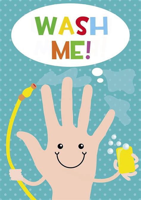 Hand Washing Sign in Poster Hanger Wall Hanging Hand Washing Sign ...