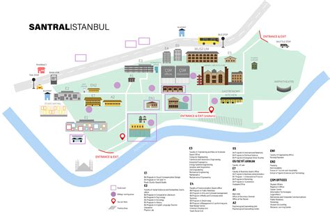 Istanbul Bilgi University Santral Campus Map Design on Behance