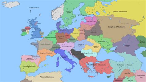 Political Map Of Europe