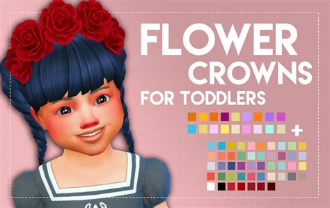 Unisex Flower Crown - For Toddlers | SimsWorkshop