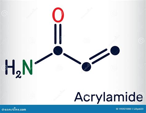 Acrylamide, ACR, Acrylic Amide Molecule. It Is As A Precursor To ...