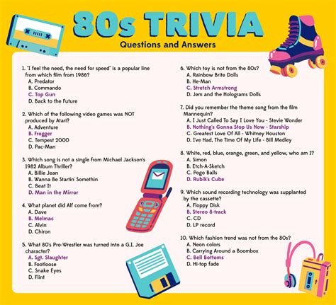 80s Movie Trivia - 10 Free PDF Printables | Printablee