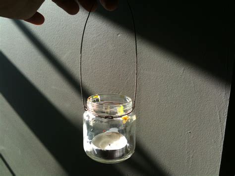 Camping homemade DIY candle lantern