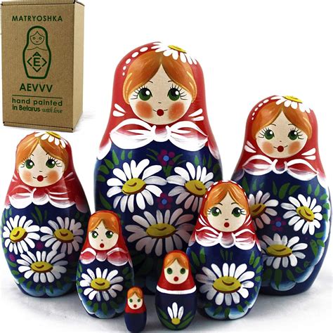 Dolls – Matryoshka Matrioskas Babushka Matruska Russian 7 Nesting Dolls ...