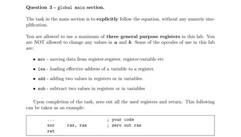 In yasm assembly language. I need help with question | Chegg.com