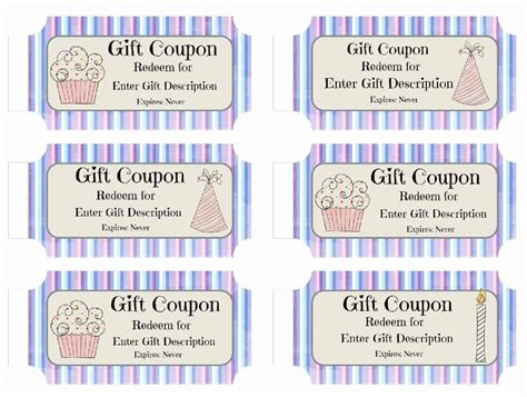 Free Custom Birthday Coupons – Customize Online & Print At Home In ...