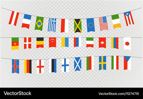 Color Flags Of Different Countries On Transparent Vector Image 29264 | The Best Porn Website