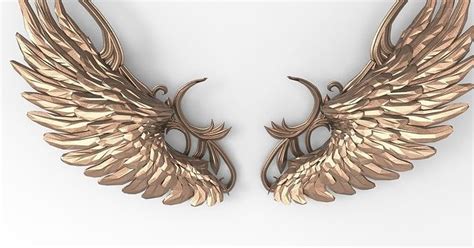 3D model Virgil angel wings VR / AR / low-poly | CGTrader