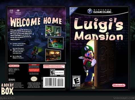 Luigi's Mansion GameCube Box Art Cover by Box