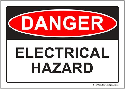 Electrical Hazard Danger Sign - Health and Safety Signs