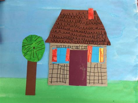 Collage House – Art lesson for Foundation students – Primary School Art | Primary school art ...