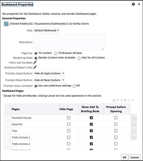 Select the best option to render dashboards in Oracle Analytics Cloud