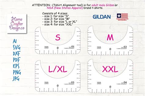 T-shirt Alignment Tool - 4 variation size (1041812)