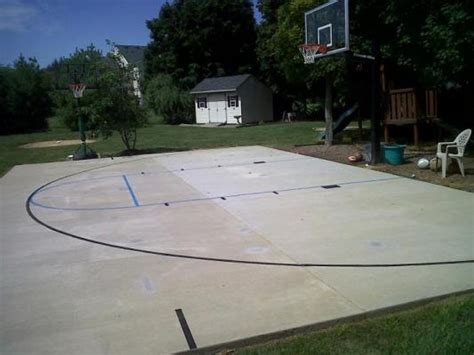 Basketball Court Stencil