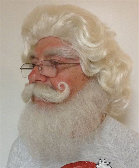 Custom Made Santa Claus Beard, Wig, & Eyebrow Combo Set – Santa Makeup | The #1 Professional ...