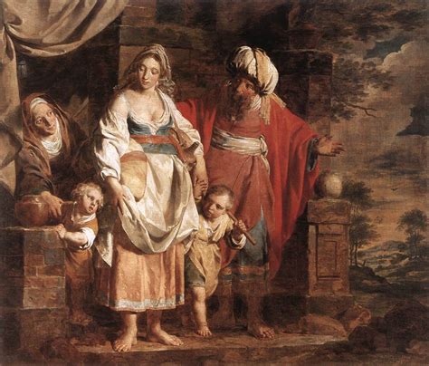 Hagar and Ishmael Banished by Abraham by VERHAGHEN, Pieter Jozef