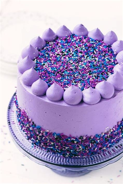 Purple Birthday Cake | Birthday cake kids, Birthday cake girls, Girl cakes