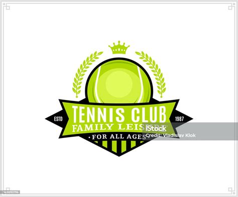 Vector Tennis Club Logo Stock Illustration - Download Image Now ...