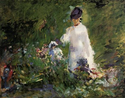 Young woman among the flowers, 1879 - Edouard Manet - WikiArt.org