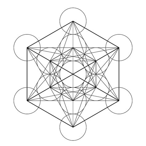 Metatron cube symbol element of sacred g... | Premium Vector #Freepik # ...