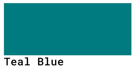 Teal Blue Color Swatch