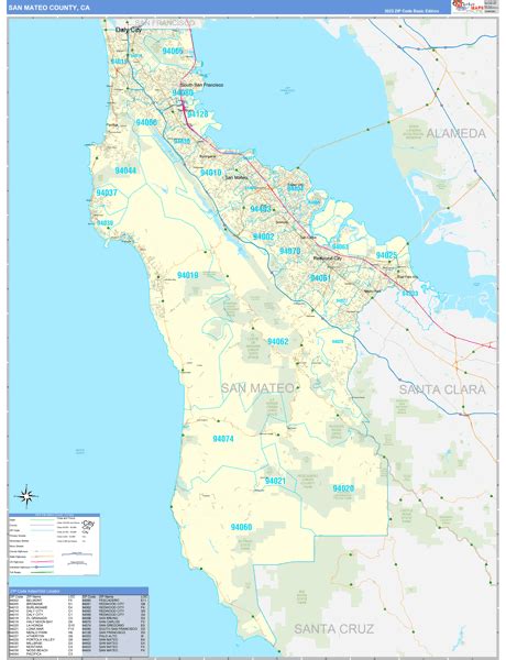 Maps of San Mateo County California - marketmaps.com