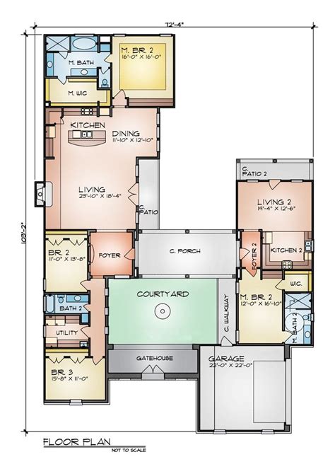 House Plans with 2 Separate Living Quarters | plougonver.com