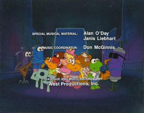 Muppet Babies Title Card Cel & Background - ID:julymuppets5707 | Van ...