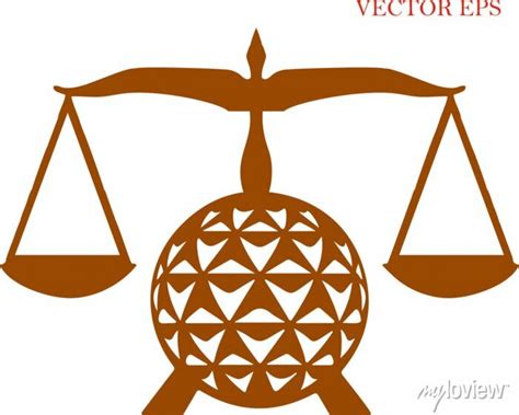 Scales of justice vector. eps posters for the wall • posters vector ...