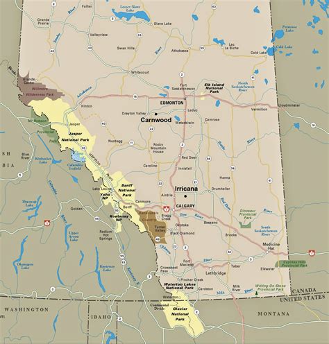 Southern Alberta Map