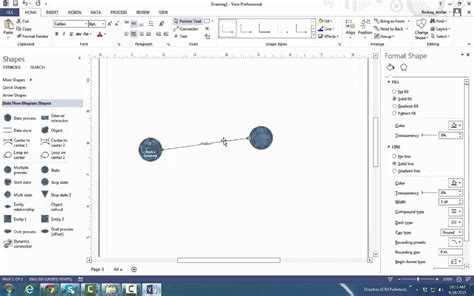 Data Flow Diagram Visio Template