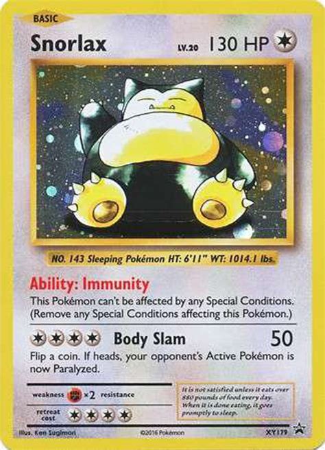 Pokemon X Y Promo Single Card Rare Holo Snorlax XY179 - ToyWiz