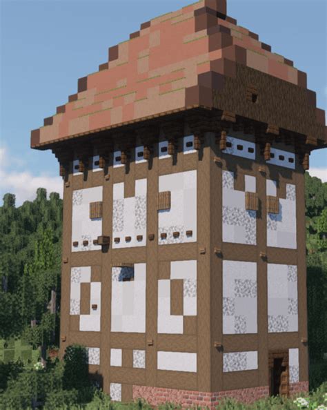 Medieval "Berfes", a west German variation of the Bergfried. : r/Mc_Medieval_Builds