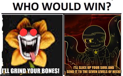 Cursed Flowery vs Shattered Sans - Imgflip