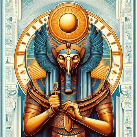 Premium Photo | Amon Ra Egyptian mythology illustration