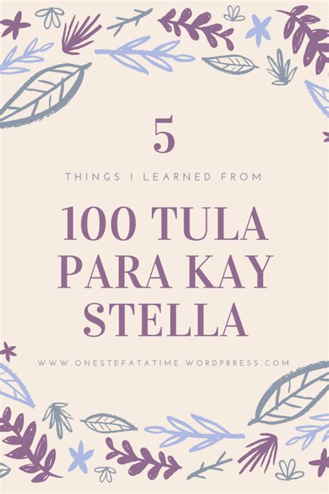 100 Tula Para Kay Stella Poem | kaybloge